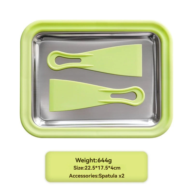 DIY Ice Cream Roll Maker Tray – Home Frozen Dessert Set