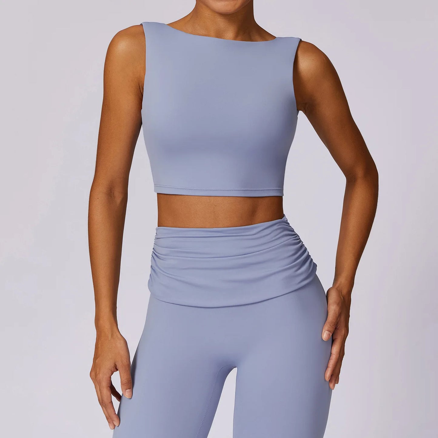 Push-Up Sports Crop Top for Women – Shockproof Support (Multi Colors)