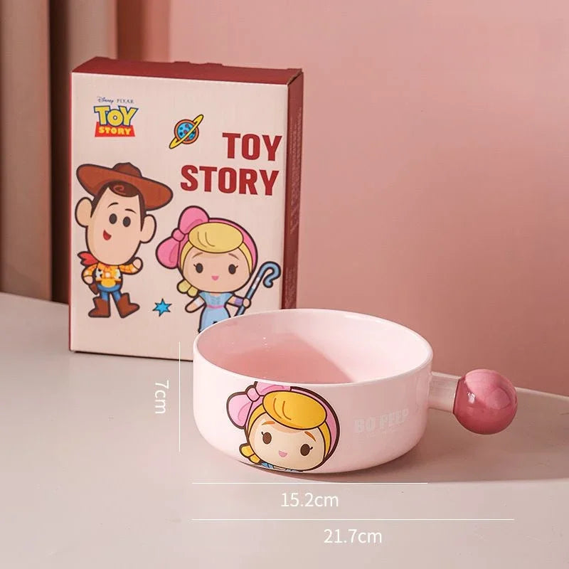 Disney Toy Story Ceramic Bowl with Ball Handle – Woody & Buzz Lightyear Design