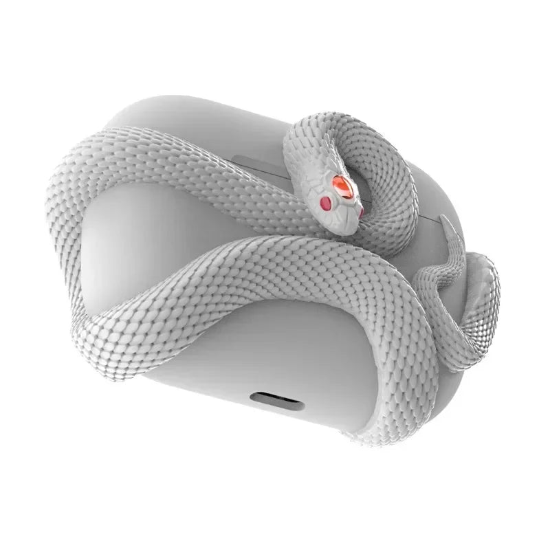 Luxury Snake Design AirPods Case – Bold Elegance