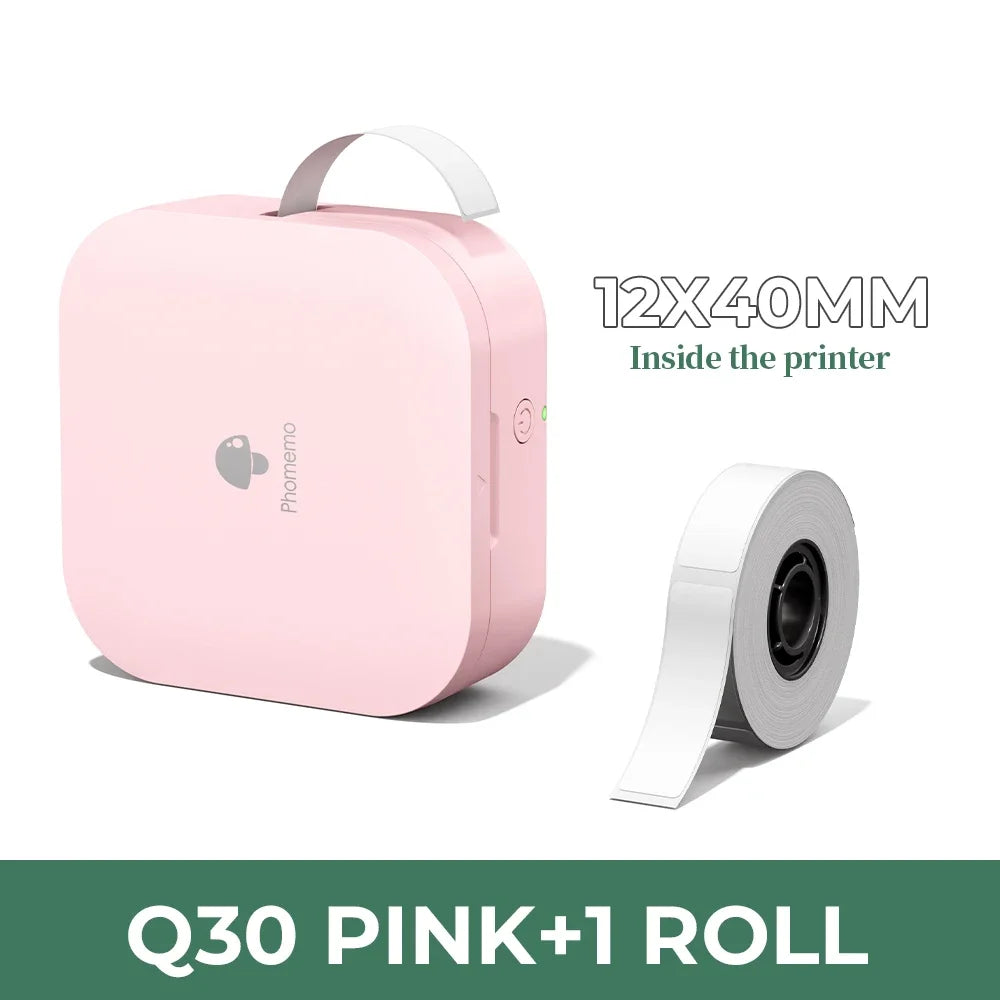 Phomemo Q30 Mini Portable Label Printer – Wireless Inkless Thermal Printing