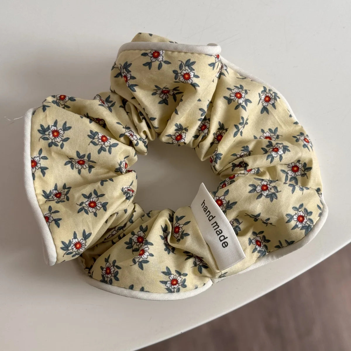 Large Korean Style Scrunchie – Candy Color Hair Tie for Bun or Ponytail