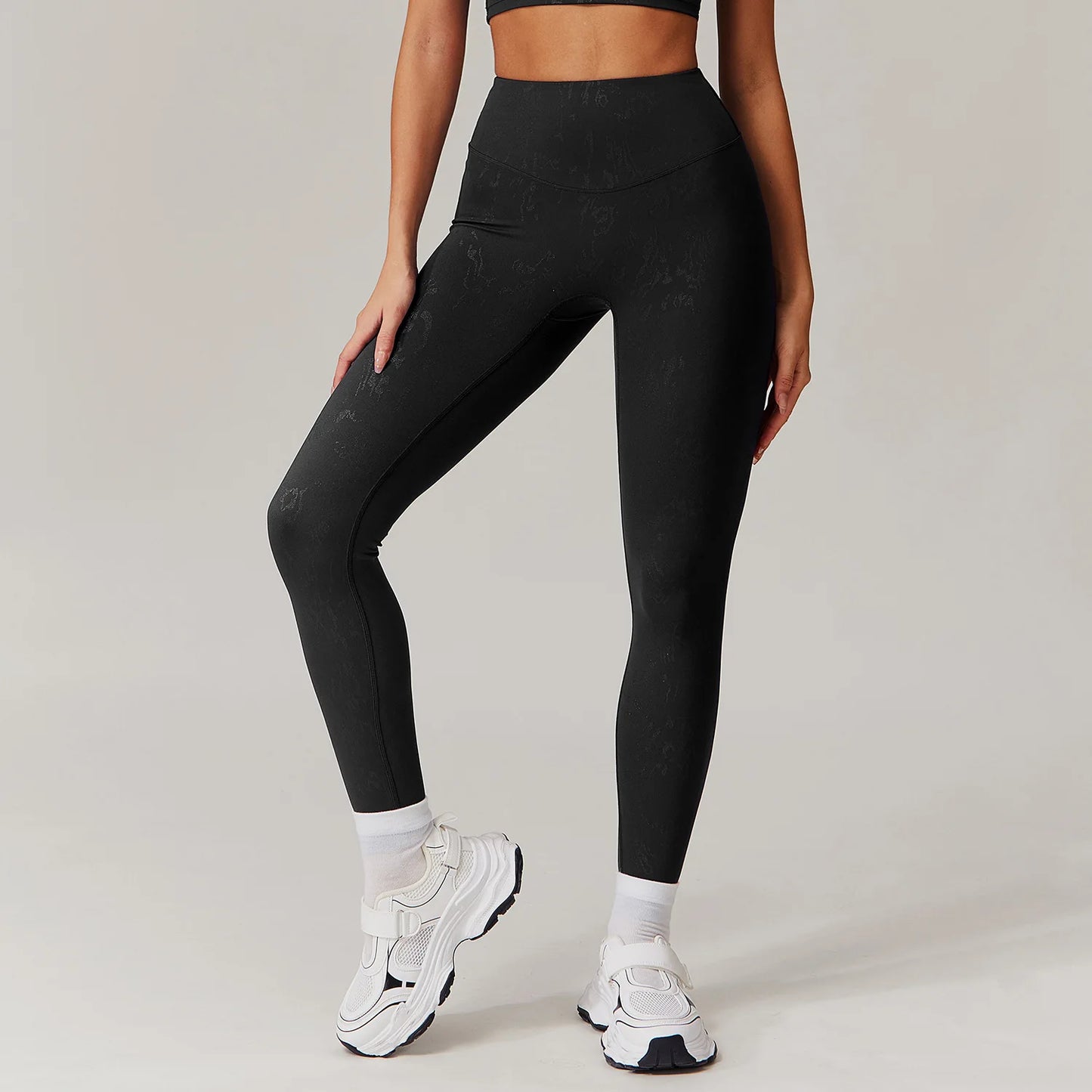 Printed High-Waist Scrunch Butt Leggings