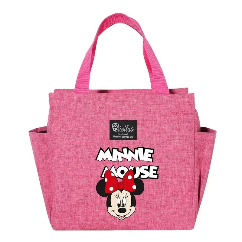 Mickey & Minnie Insulated Lunch Bag – Thermal Bento Tote for Hot & Cold Food