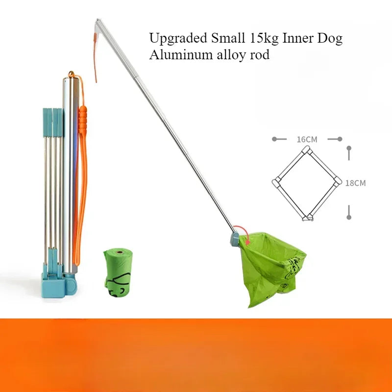 Dog Waste Pick-Up Shovel with Garbage Bags – Outdoor Walking Tool