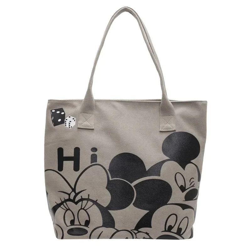 Mickey Canvas Tote Bag – Large Capacity & Stylish Everyday Use2
