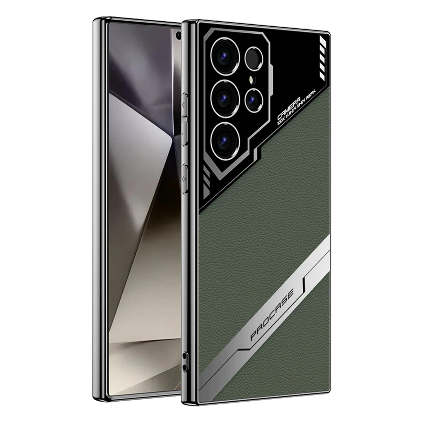 Luxury Leather Business Edition Phone Case – Soft Skin Feel Protective Cover for Samsung Galaxy S24 Ultra