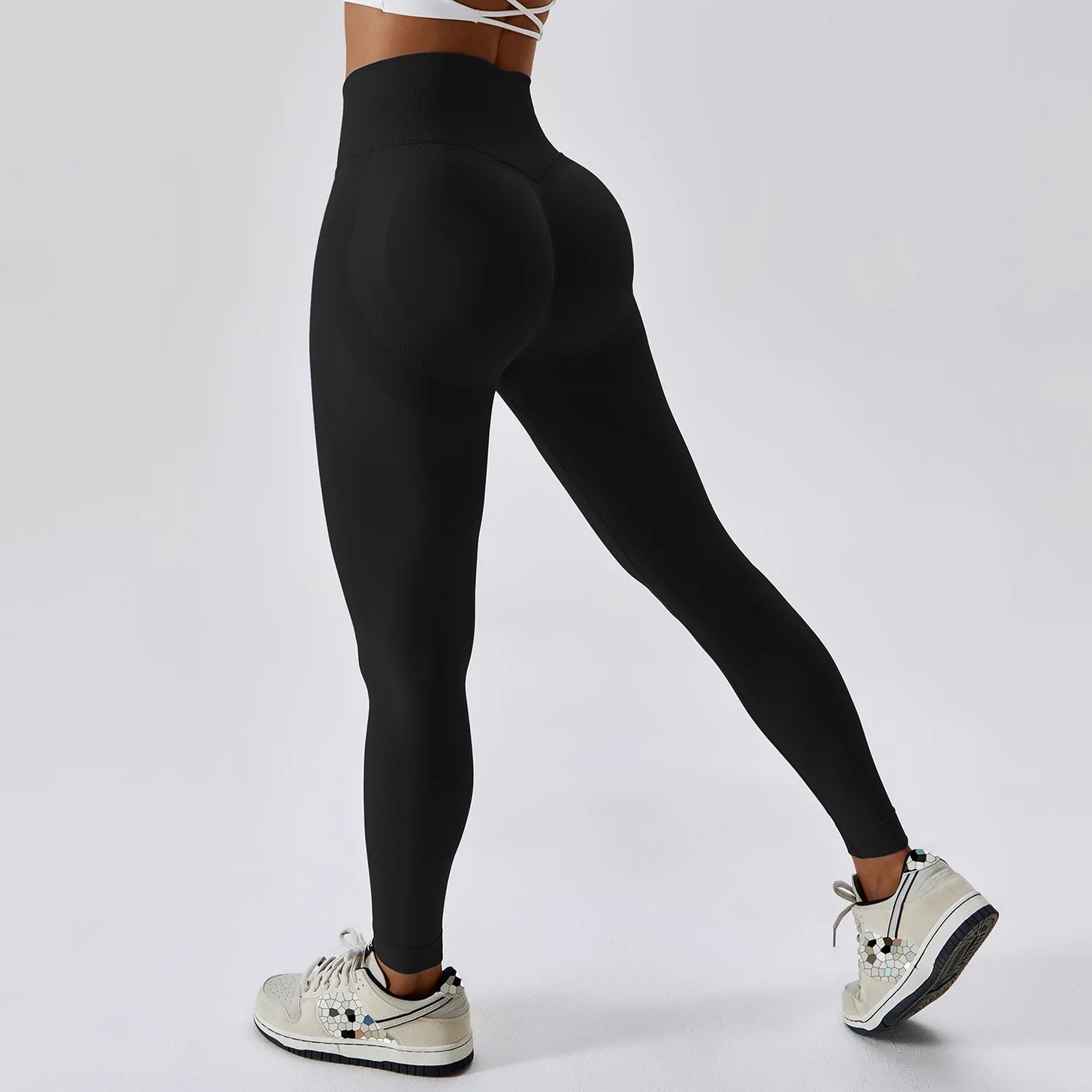 High-Waist Scrunch Leggings – Push-Up Yoga & Workout Tights