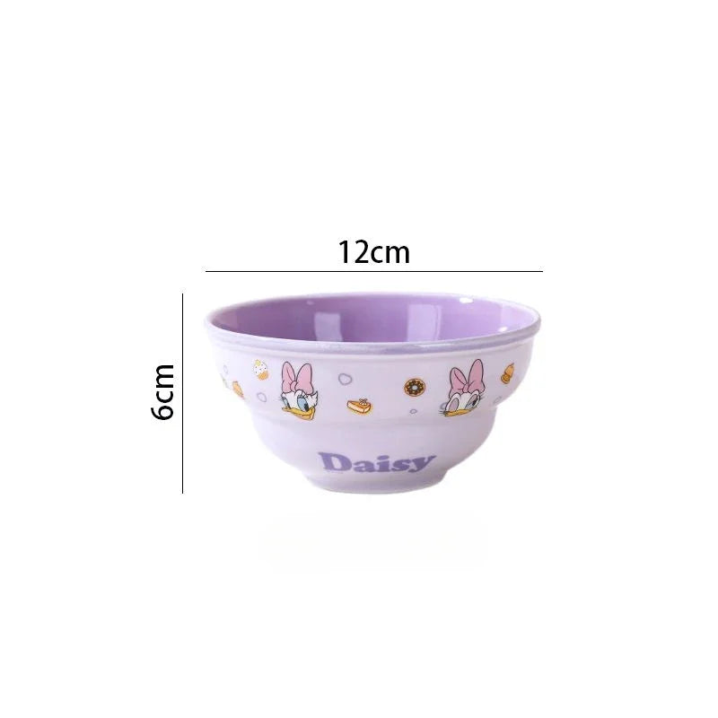 Disney Mickey Minnie Donald Daisy Ceramic Tableware Bowls & Plates Set