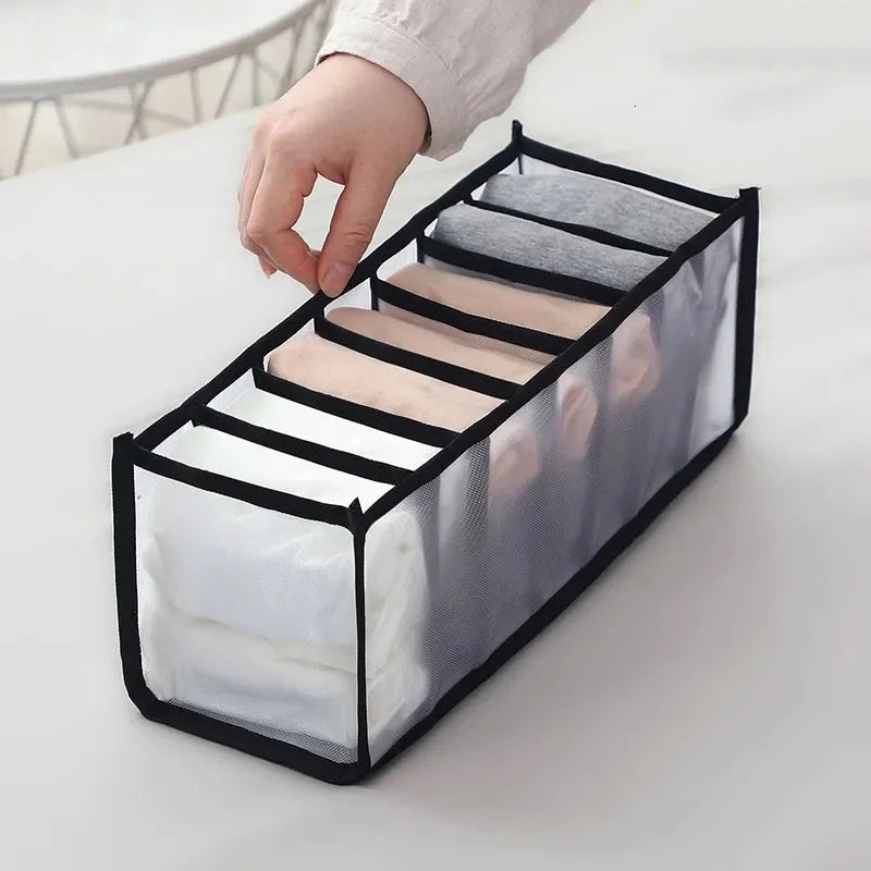 Foldable Mesh Drawer Clothes Organizer