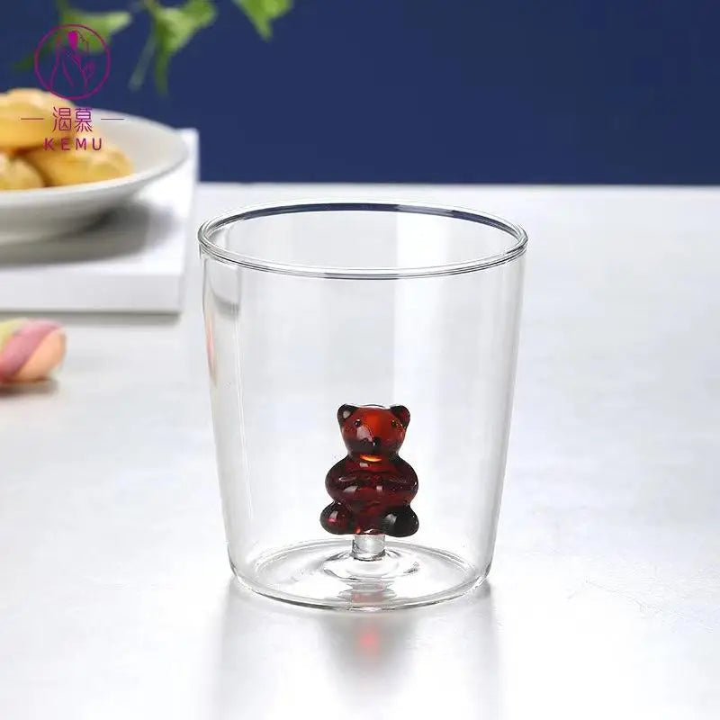 3D Christmas Glass Cup – Festive Tree Design