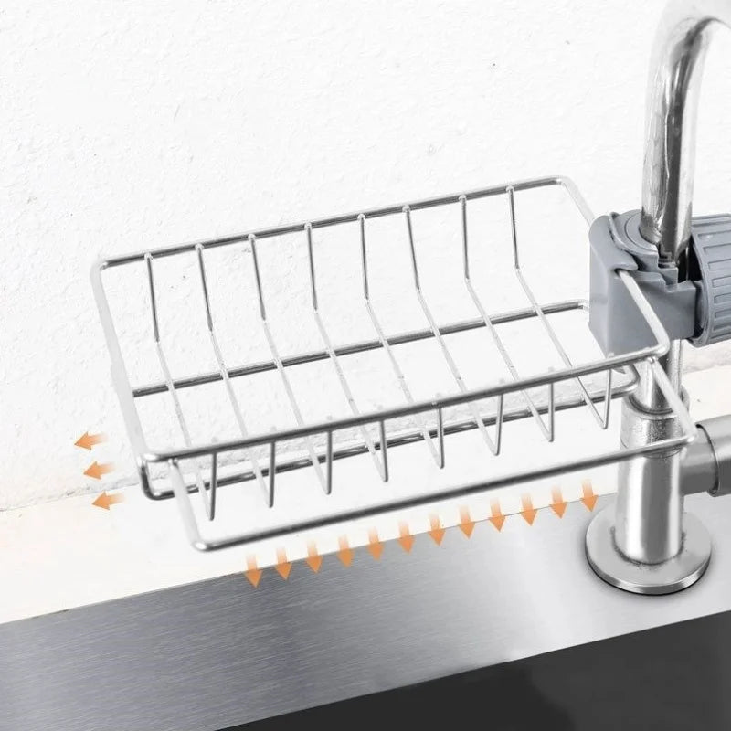 Stainless Steel Sink Organizer Rack – With or Without Towel Holder