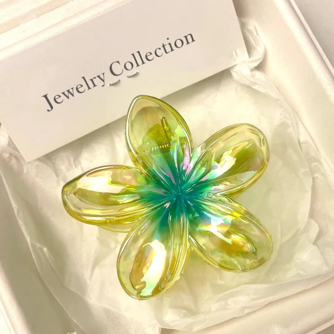 Flower-Shaped Hair Claw Clip – Summer Acrylic Hair Accessory