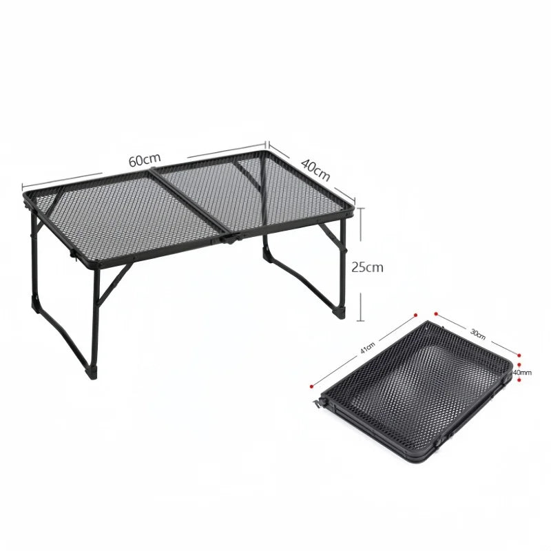 Portable Folding Camping Table – Lightweight Picnic & BBQ Mesh Table