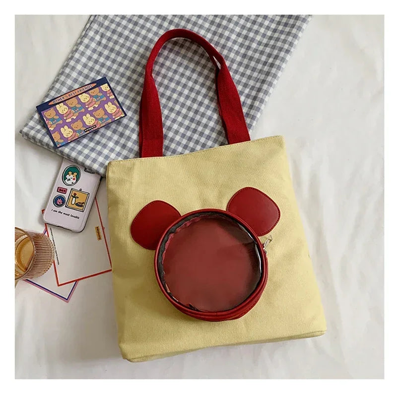 Mickey Black Tote Bag – Spacious, Practical & Modern Style
