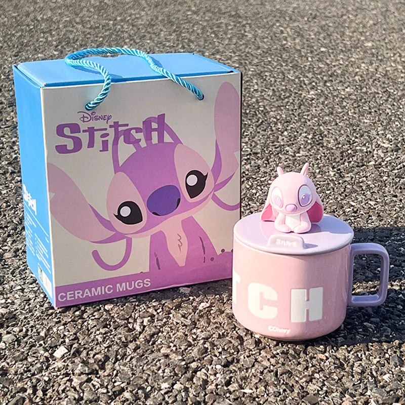 Stitch & Lilo Ceramic Mug with Lid – 450ml