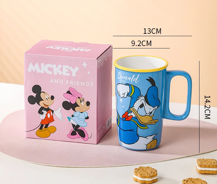 Disney Cartoon Ceramic Mug  | Large Capacity Coffee Cup