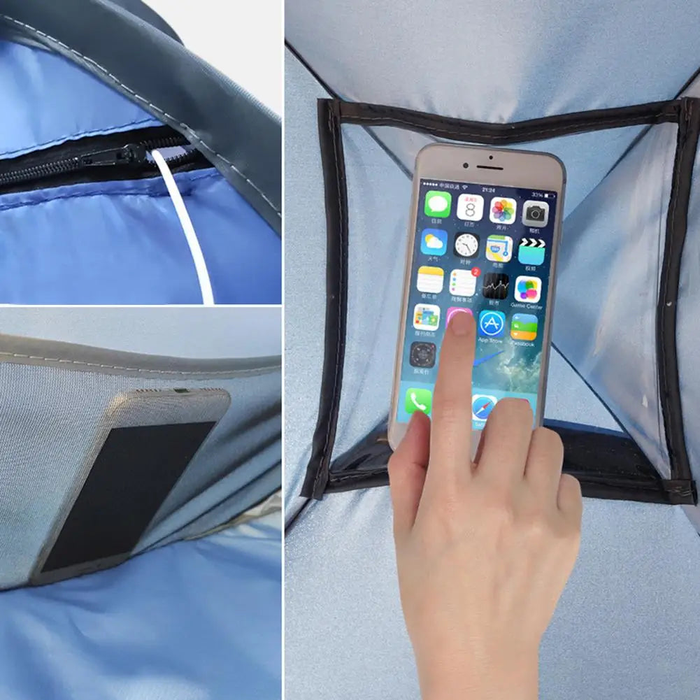 Portable Foldable Mini Sun Shade Tent – UV Protection for Beach & Face