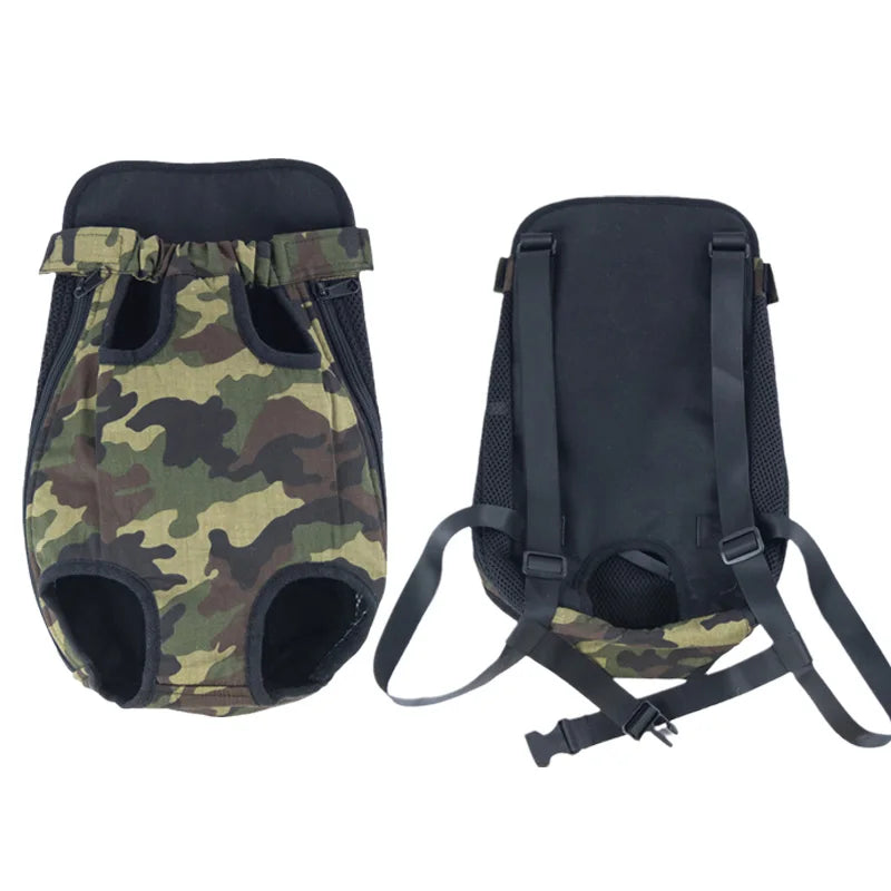 Denim Pet Carrier Backpack – Stylish & Comfortable Travel for Pets