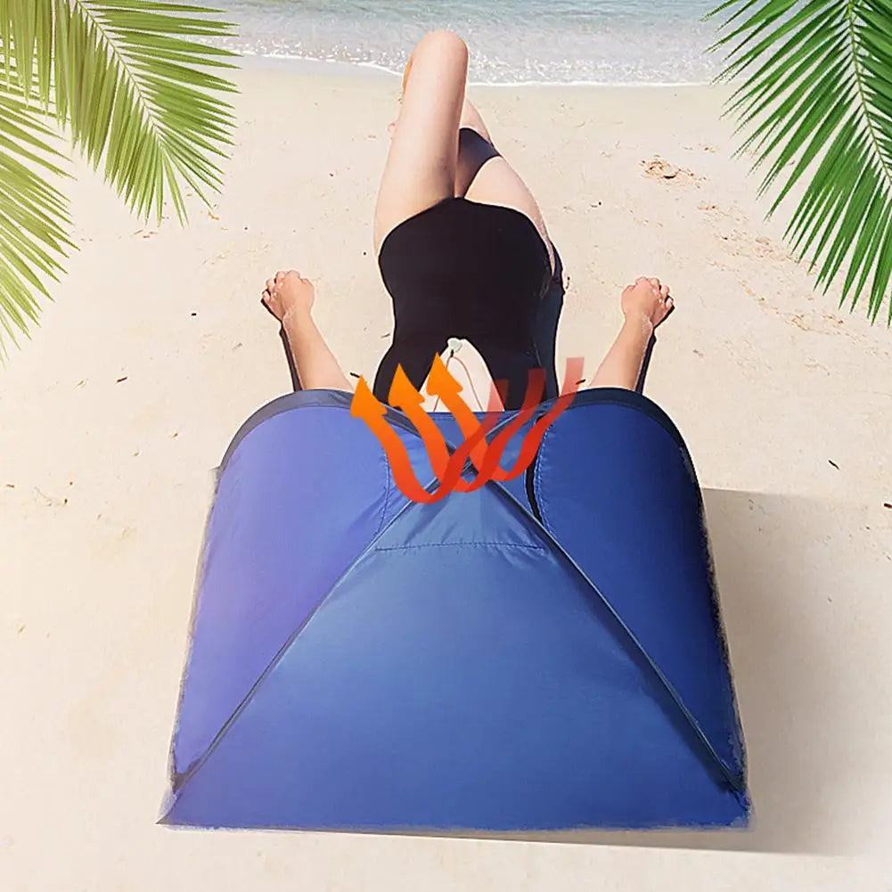 Portable Foldable Mini Sun Shade Tent – UV Protection for Beach & Face