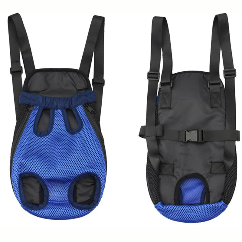 Denim Pet Carrier Backpack – Stylish & Comfortable Travel for Pets