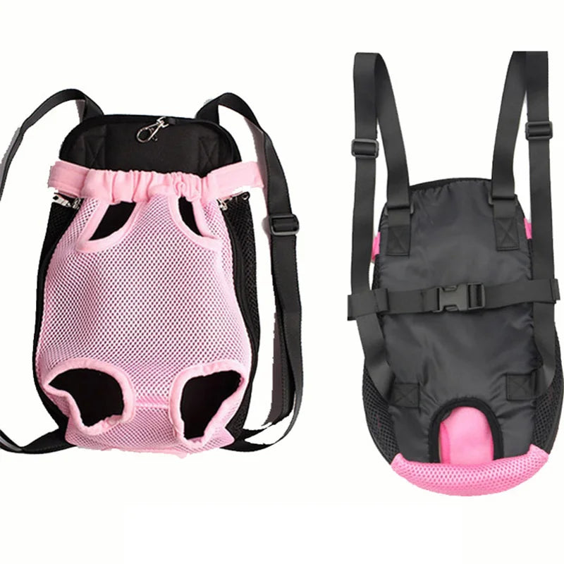 Denim Pet Carrier Backpack – Stylish & Comfortable Travel for Pets