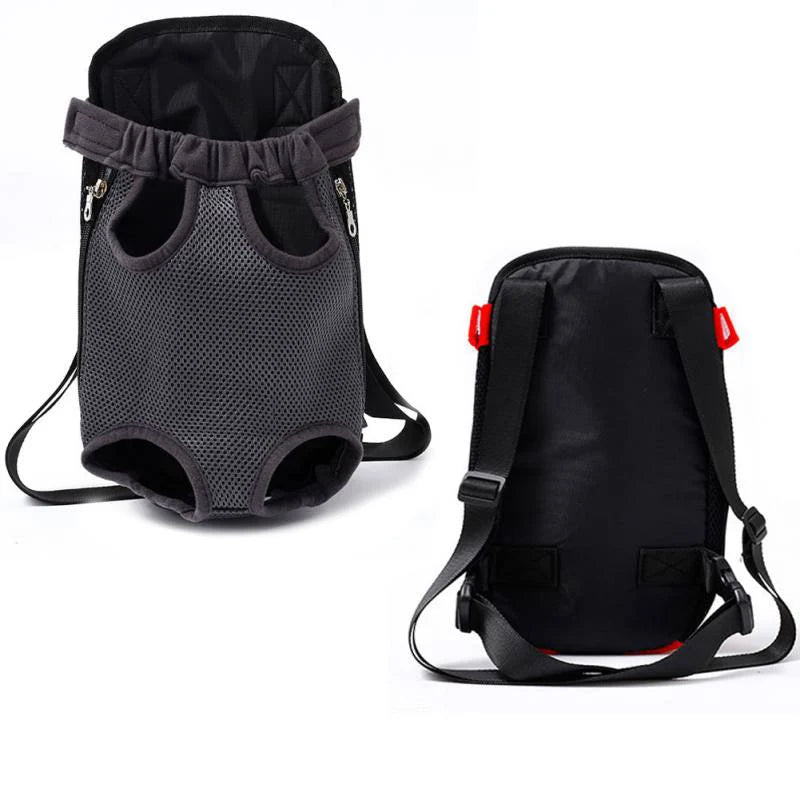 Denim Pet Carrier Backpack – Stylish & Comfortable Travel for Pets