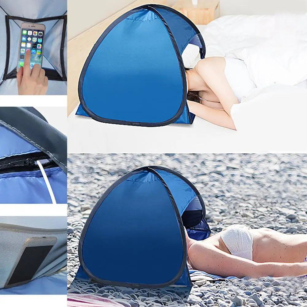 Portable Foldable Mini Sun Shade Tent – UV Protection for Beach & Face