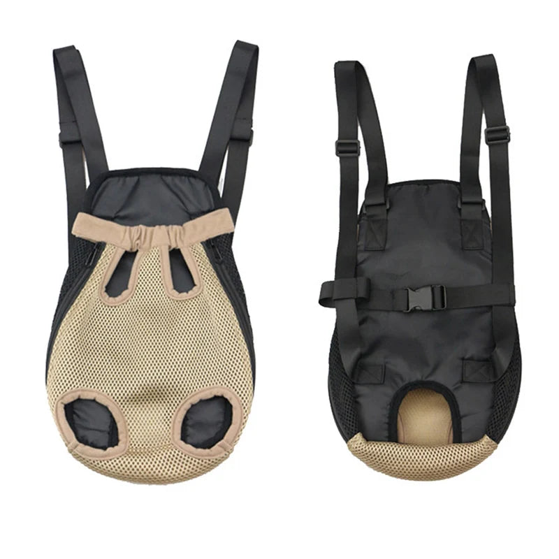Denim Pet Carrier Backpack – Stylish & Comfortable Travel for Pets