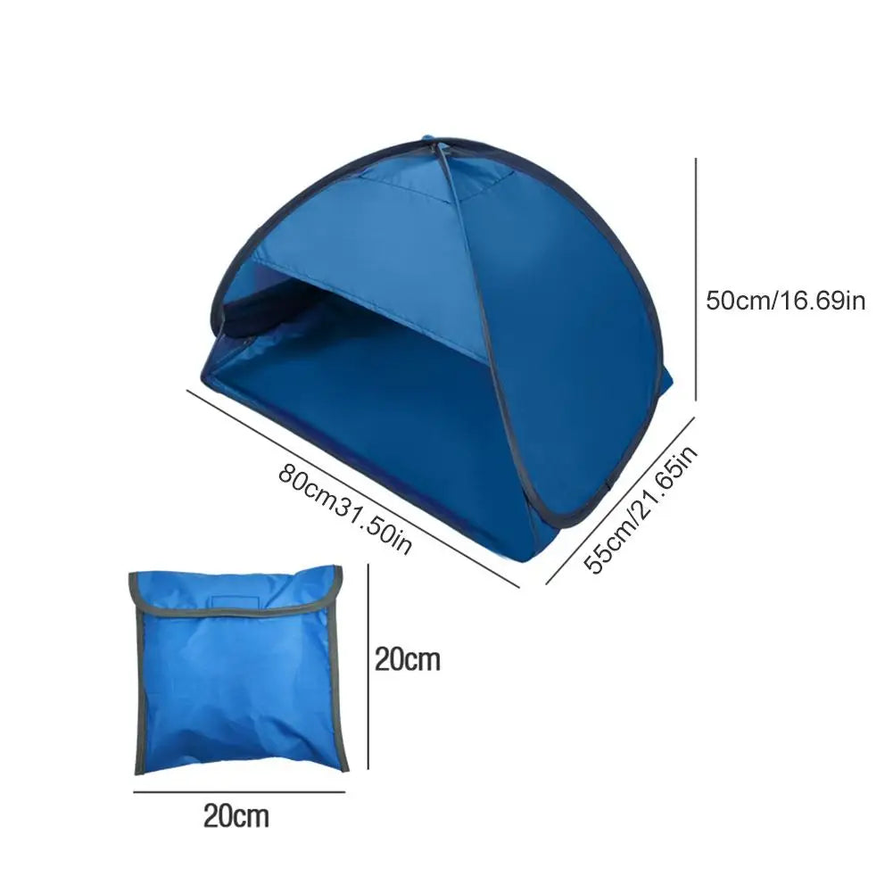 Portable Foldable Mini Sun Shade Tent – UV Protection for Beach & Face