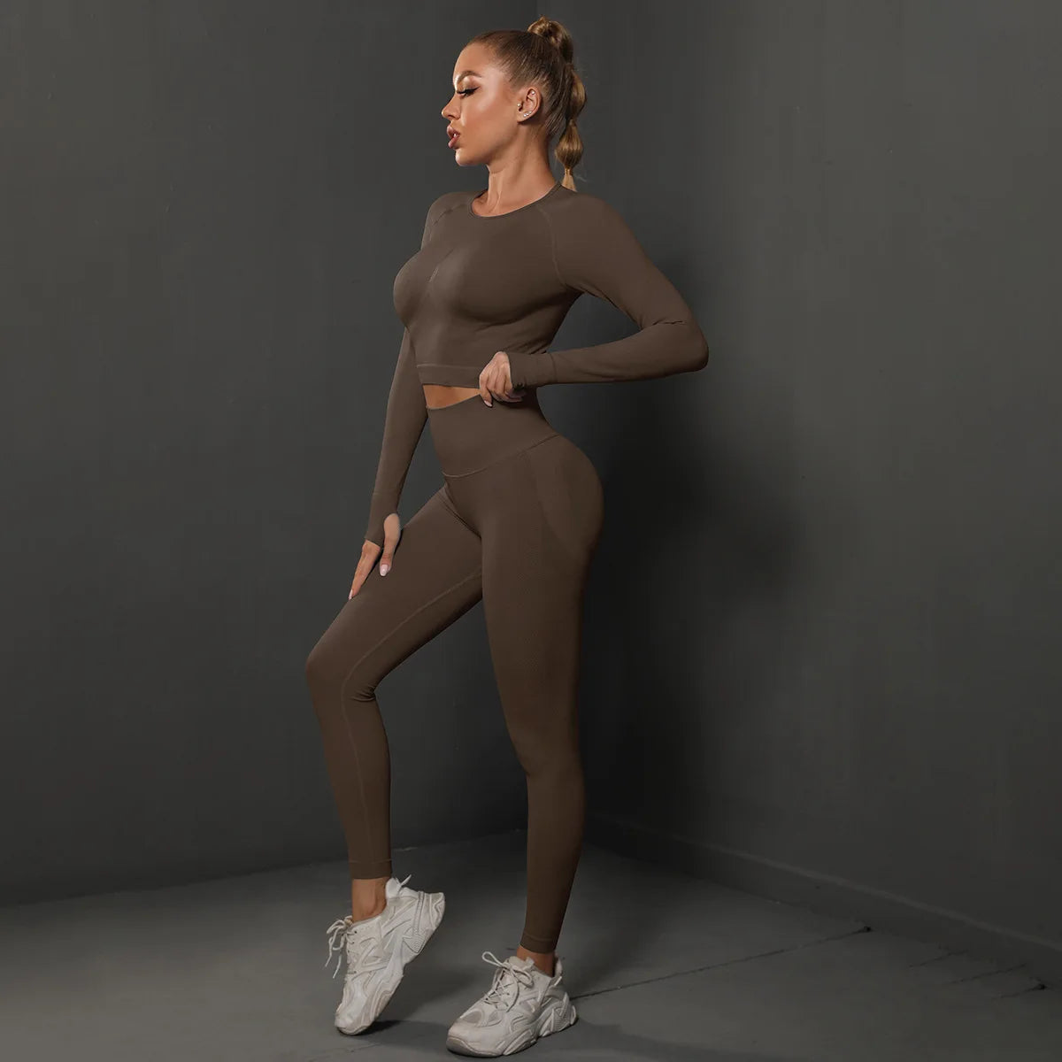 ActiveFit Seamless Gym Set – Long Sleeve