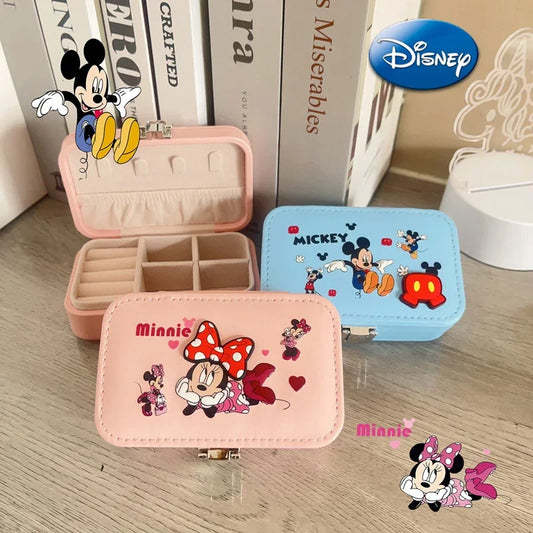 Mickey & Minnie Cartoon Jewelry Storage Box – Cute Accessories Organizer
