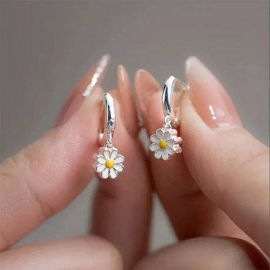 Elegant Flower Hoop Earrings – Multiple Designs