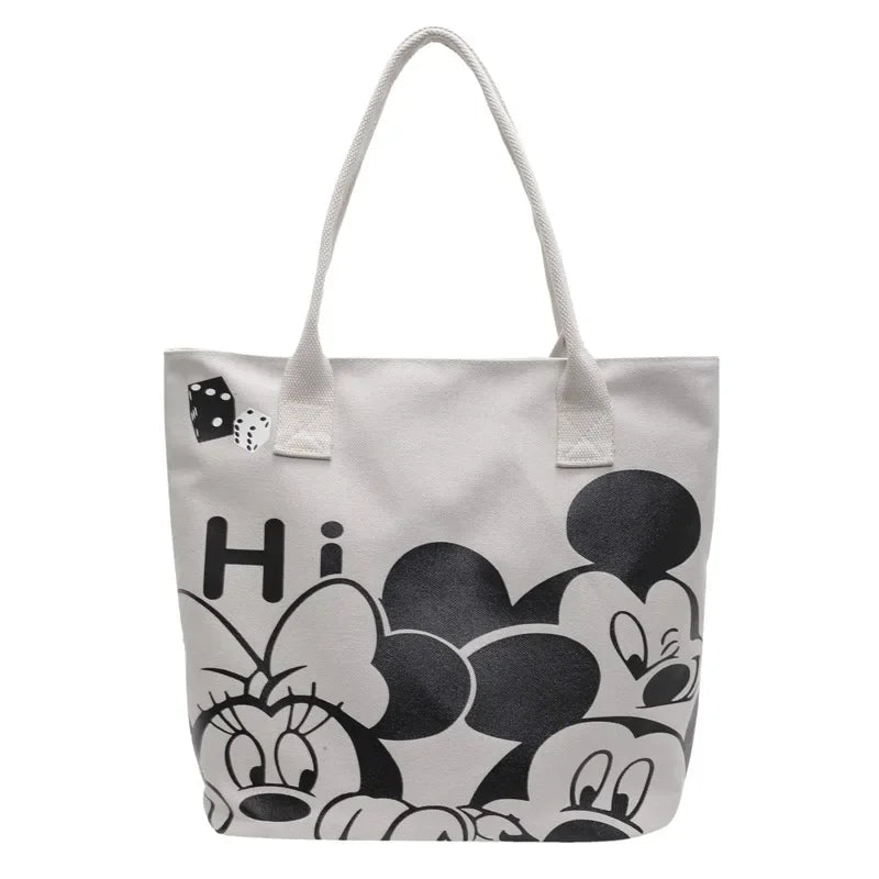 Mickey Canvas Tote Bag – Large Capacity & Stylish Everyday Use2