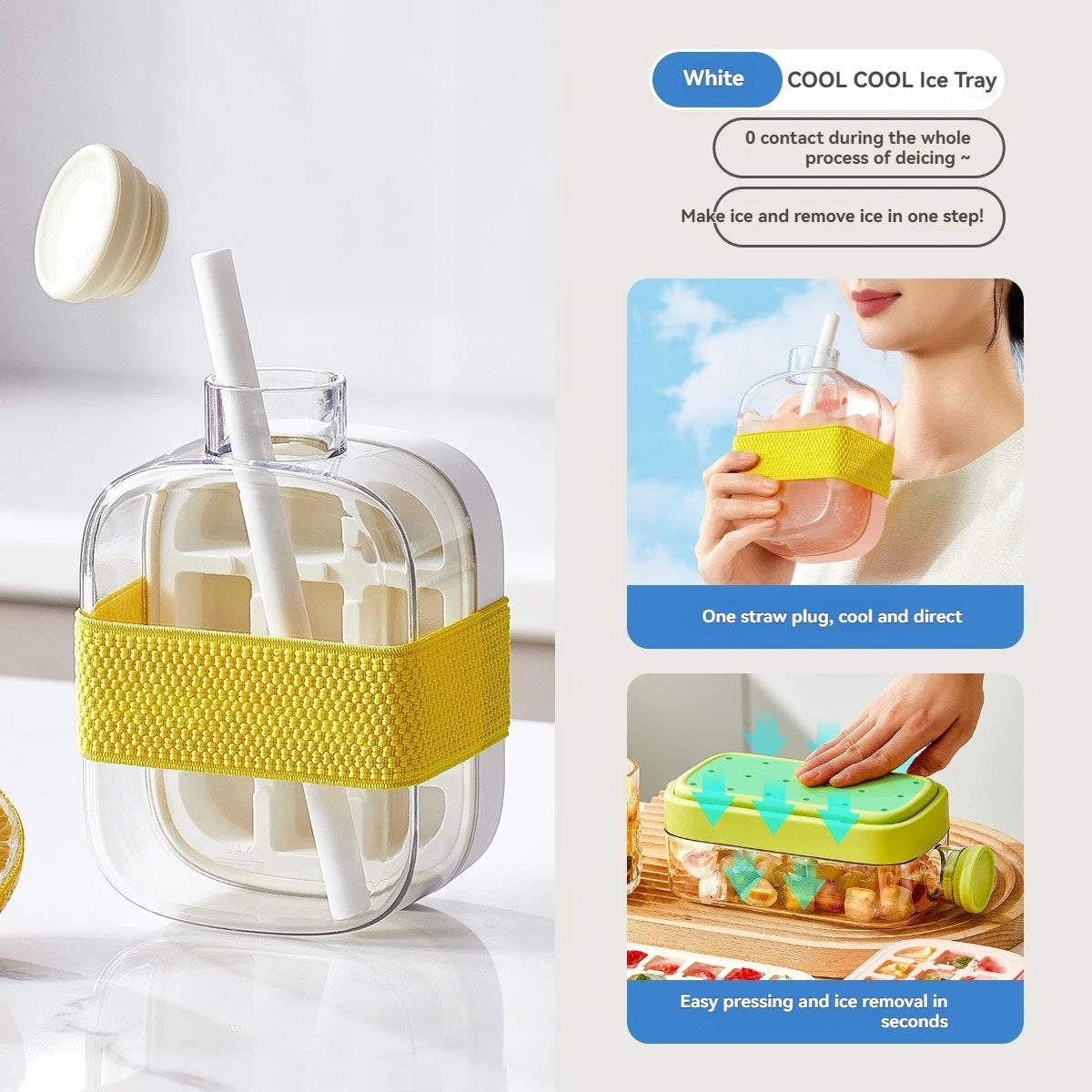 Fruit Infuser Juice Bottle with Strainer & Drinking Spout