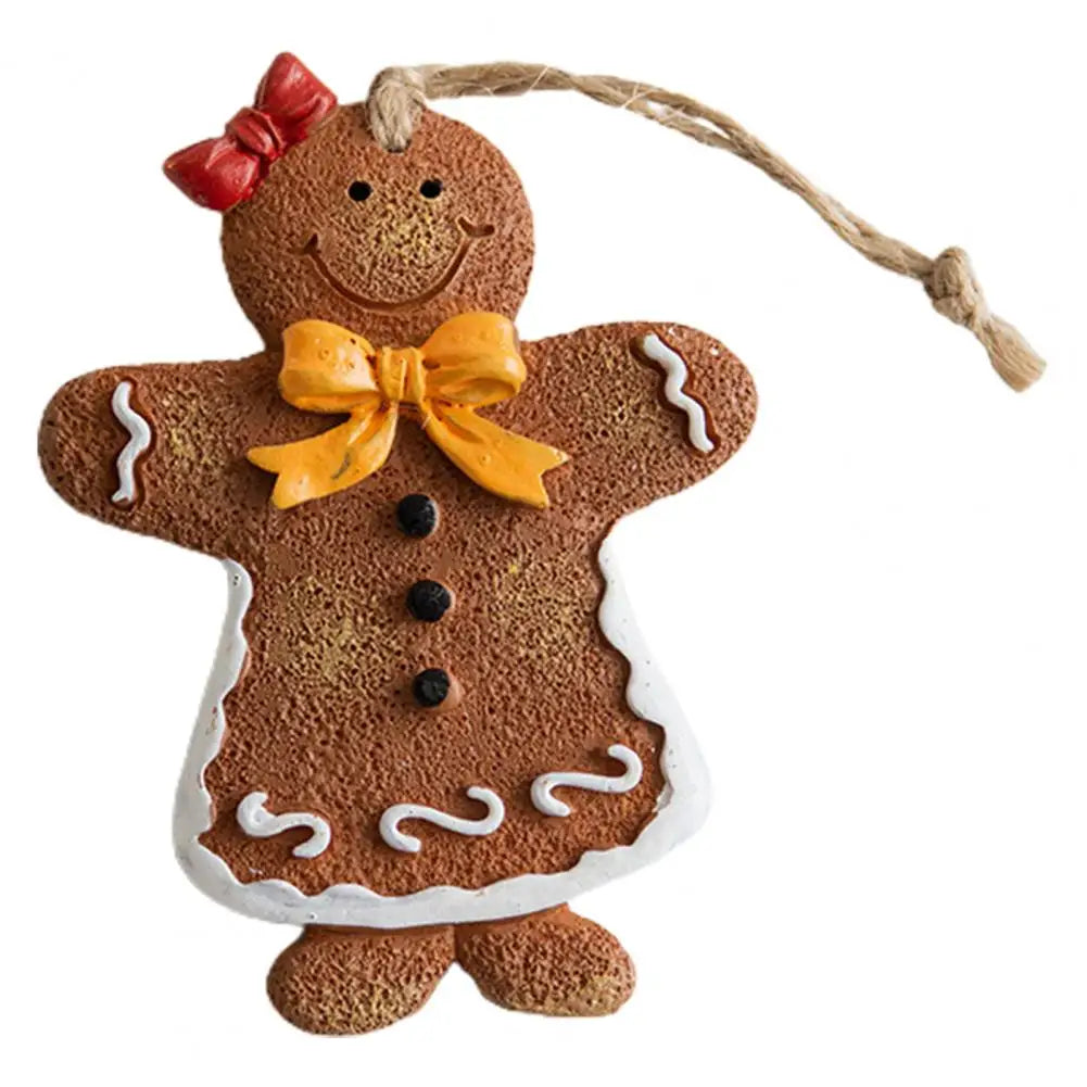 Hanging Gingerbread Christmas Ornament – Cute Holiday Tree Decoration