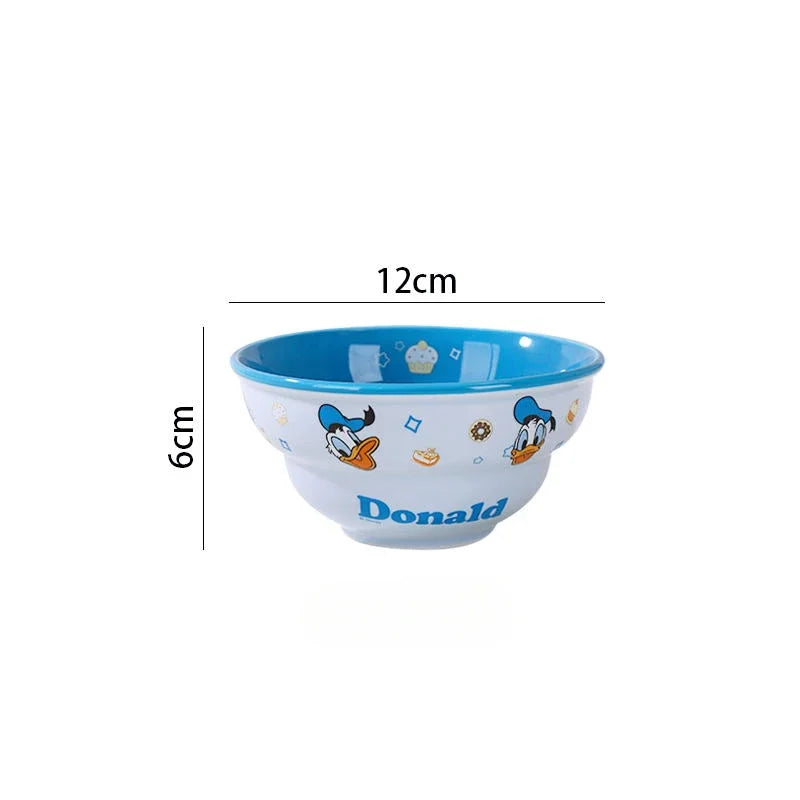 Disney Mickey Minnie Donald Daisy Ceramic Tableware Bowls & Plates Set