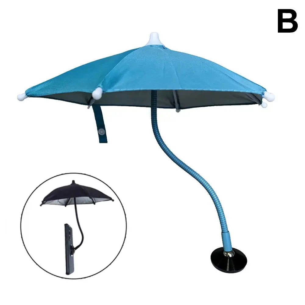Magnetic Phone Umbrella – 360° Sunshade Cover for iPhone & Android