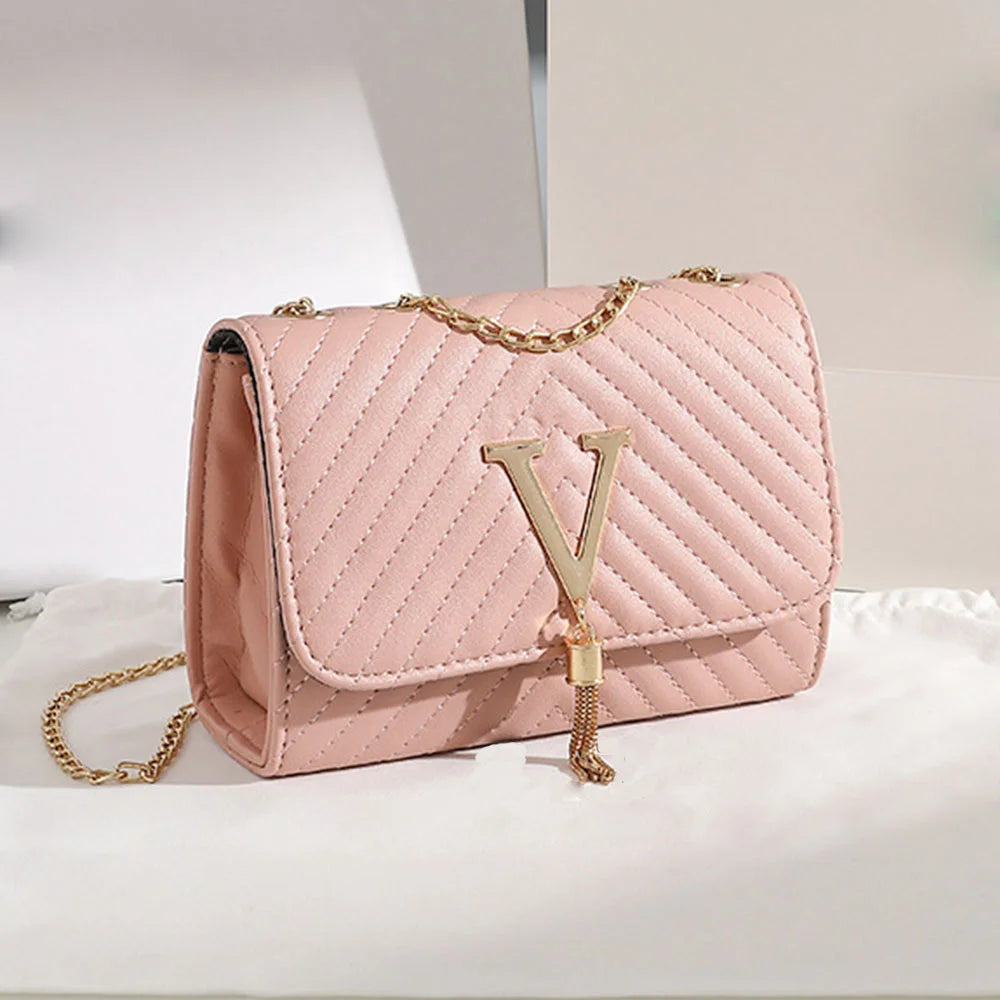 Small Luxury PU Leather Shoulder Bag – Crossbody Chain Purse
