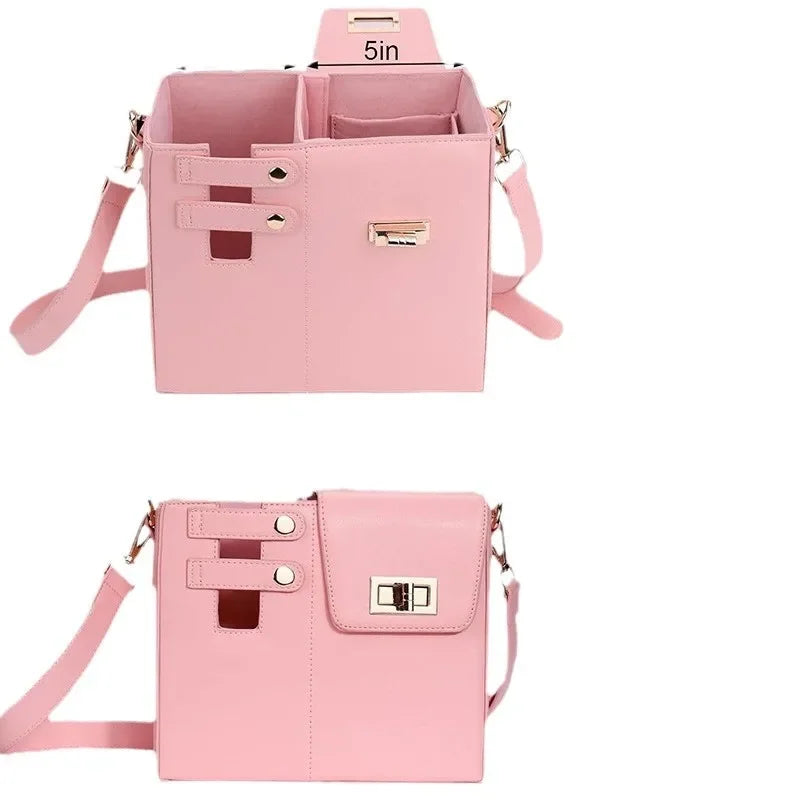 Stylish Square Crossbody Bag with Water Bottle Holder