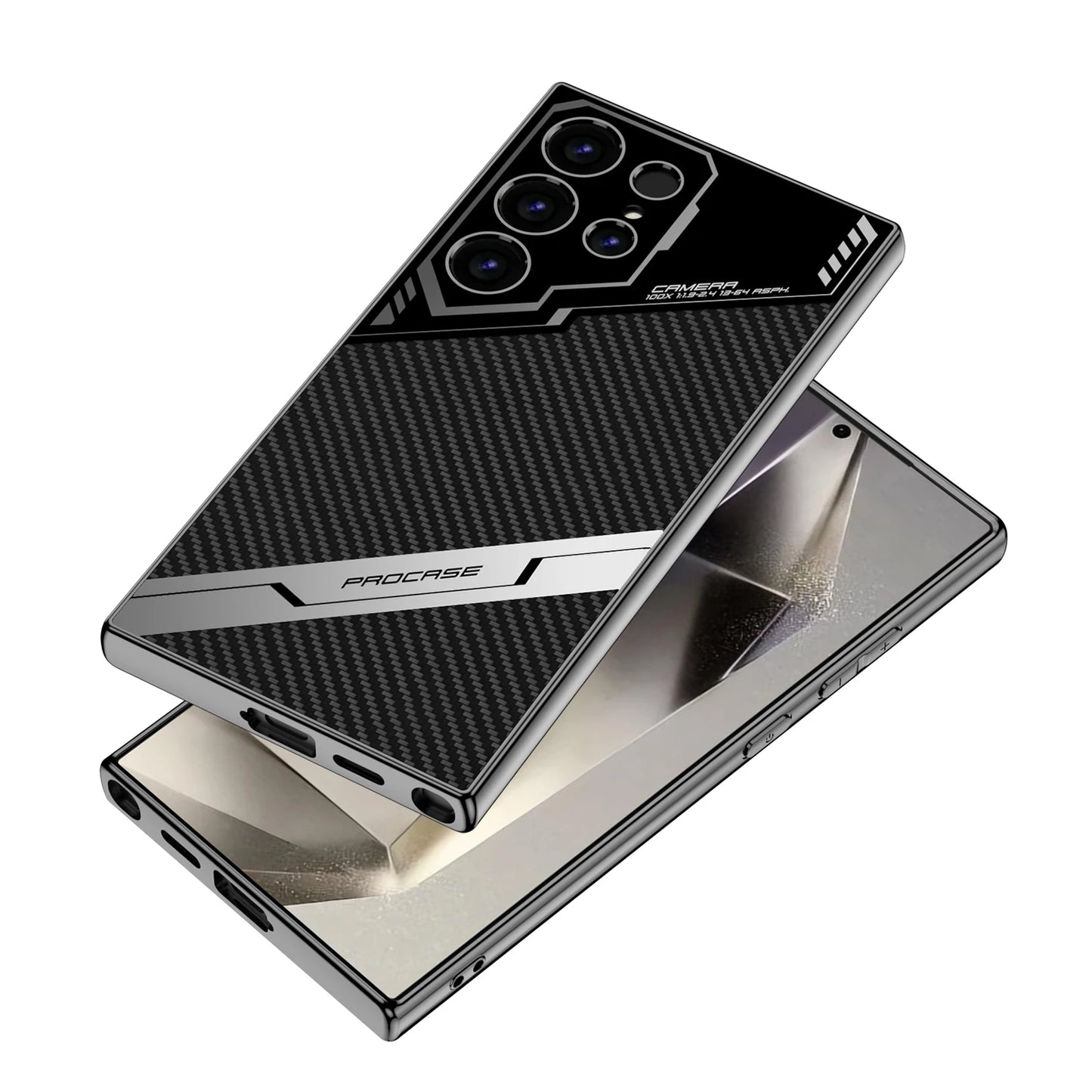 Luxury Leather Business Edition Phone Case – Soft Skin Feel Protective Cover for Samsung Galaxy S24 Ultra