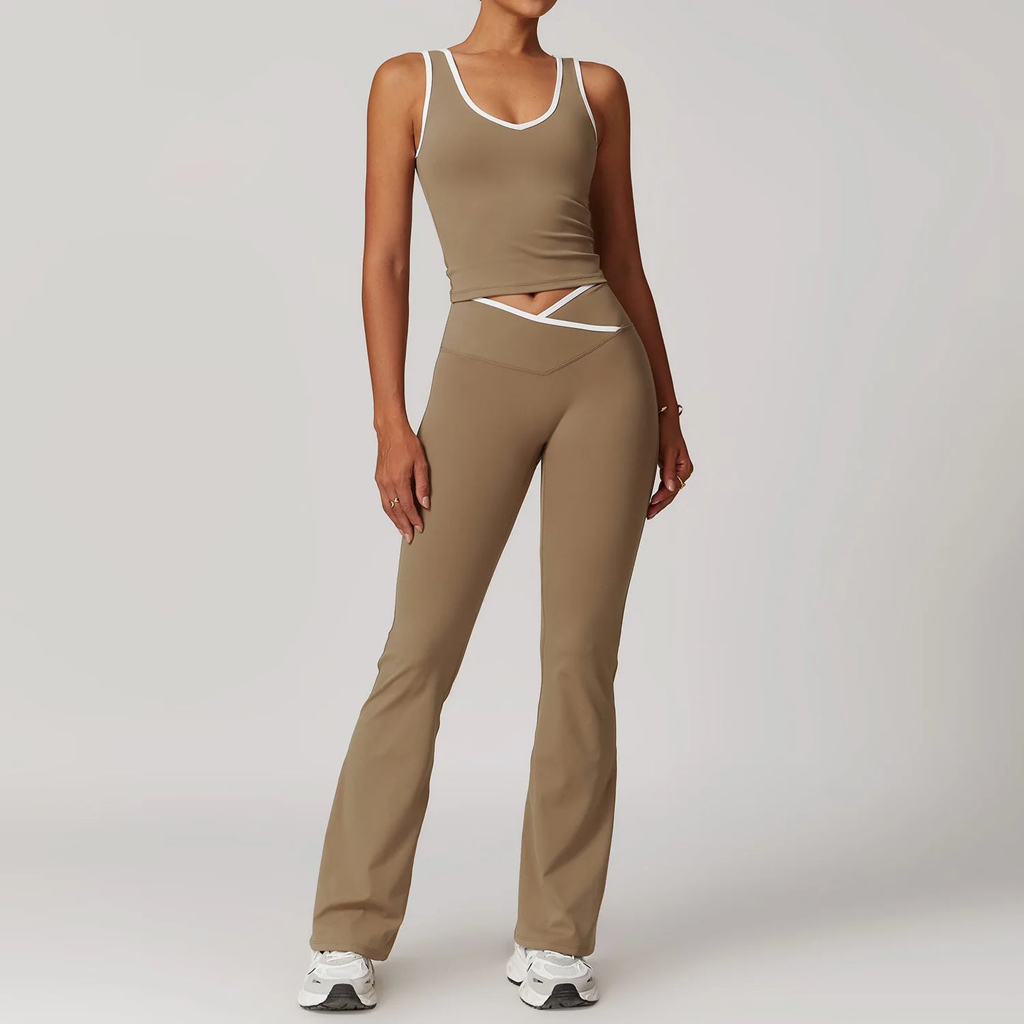 2PCS Women's Yoga Set – Long Pants or Shorts