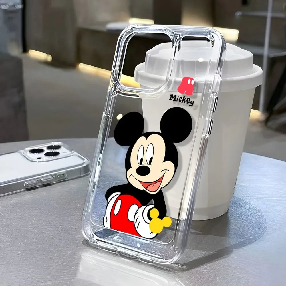Clear Cartoon Mickey Case – Classic Charm in a Modern Style
