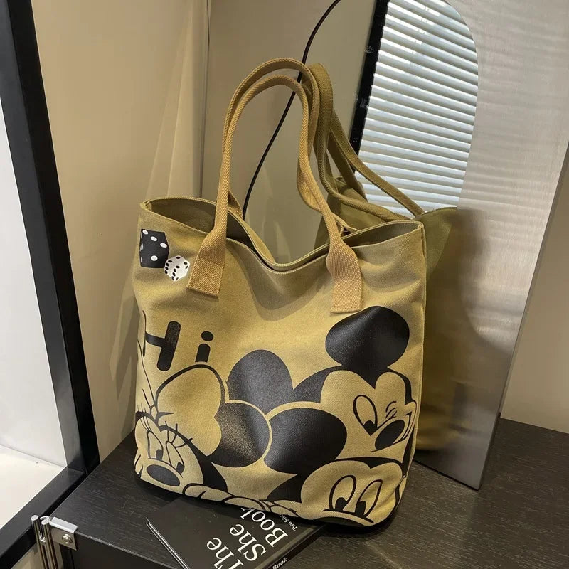 Mickey Canvas Tote Bag – Large Capacity & Stylish Everyday Use2