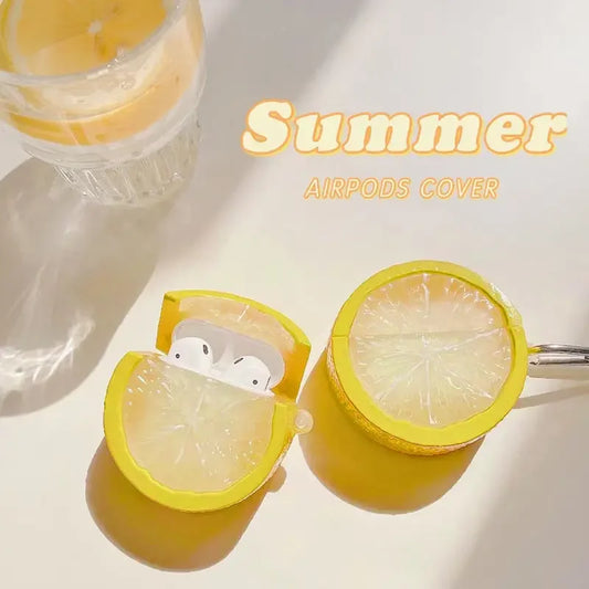 Lemon-Shaped AirPods Case – Fresh Summer Vibes