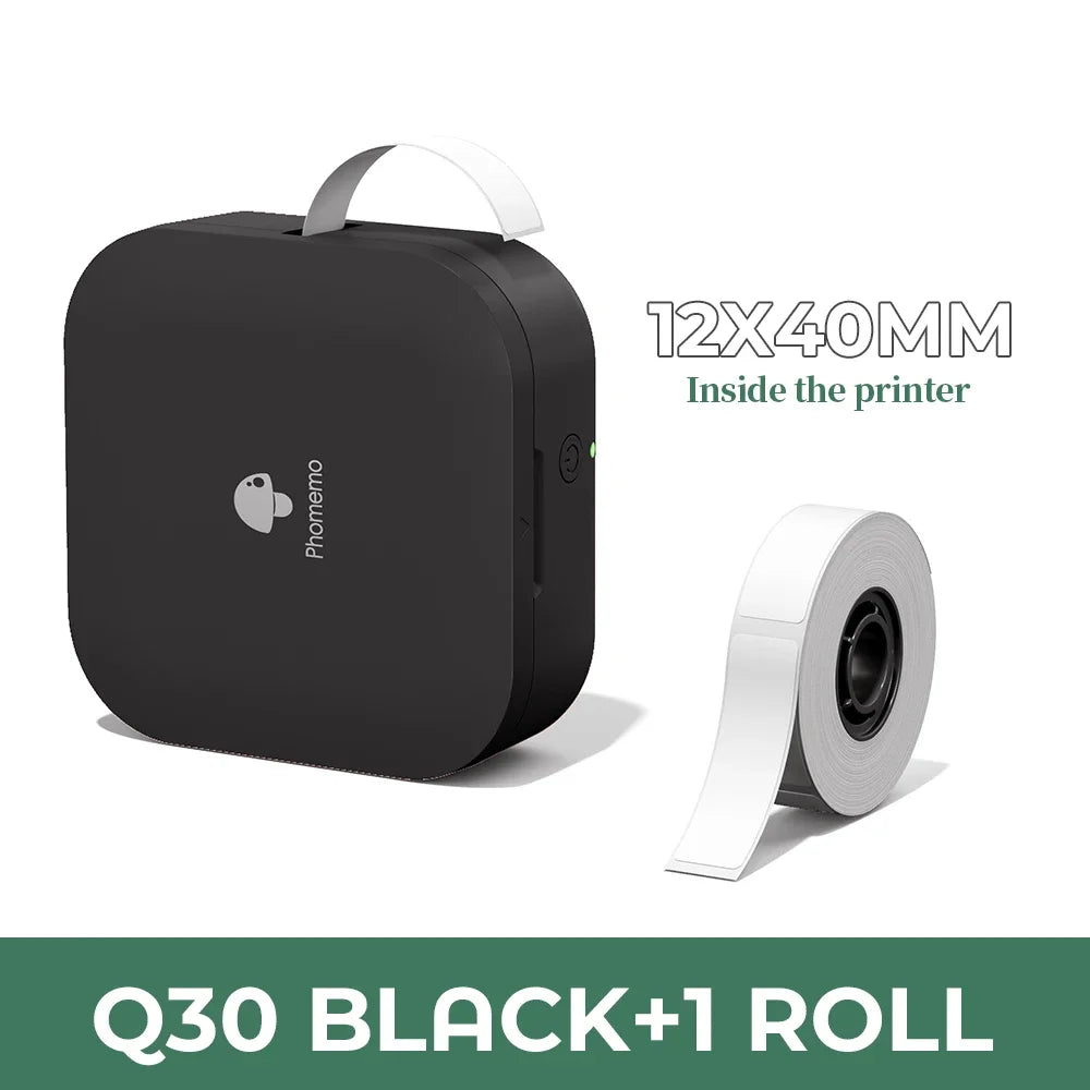 Phomemo Q30 Mini Portable Label Printer – Wireless Inkless Thermal Printing