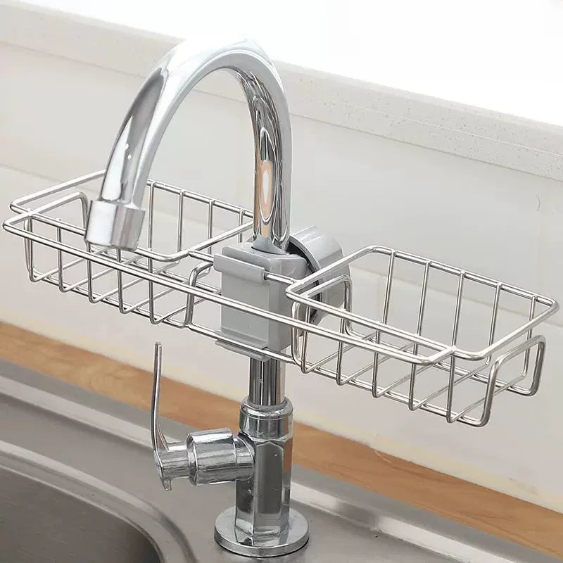 Stainless Steel Sink Organizer Rack – With or Without Towel Holder