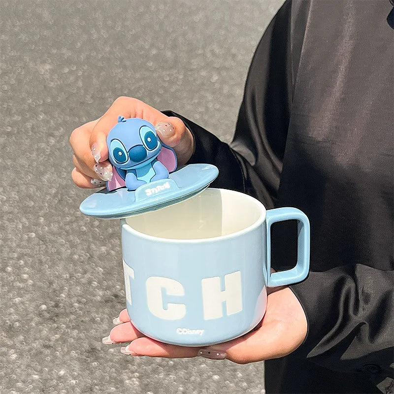 Stitch & Lilo Ceramic Mug with Lid – 450ml
