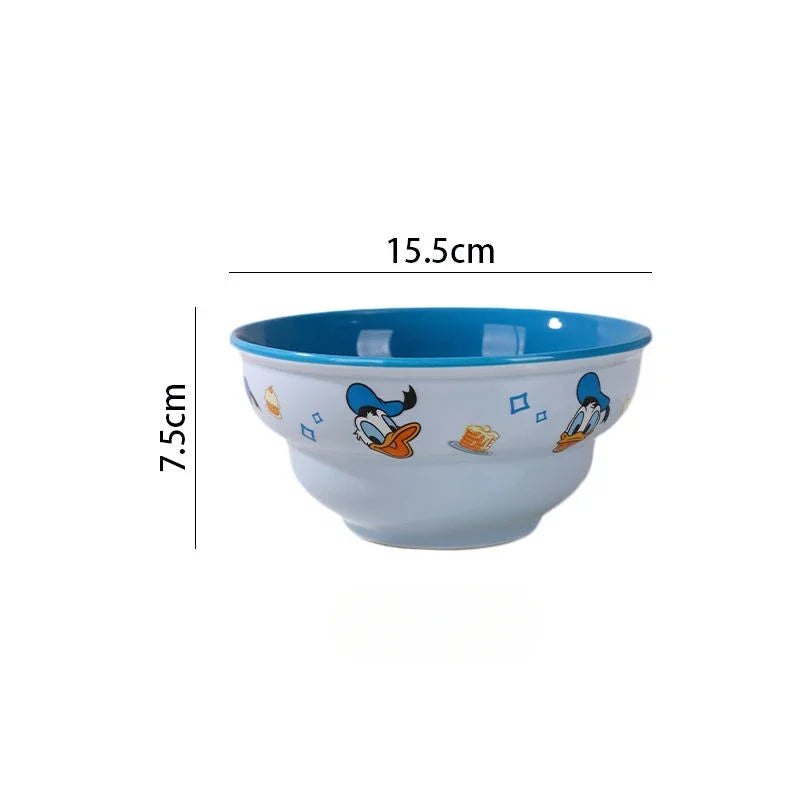 Disney Mickey Minnie Donald Daisy Ceramic Tableware Bowls & Plates Set