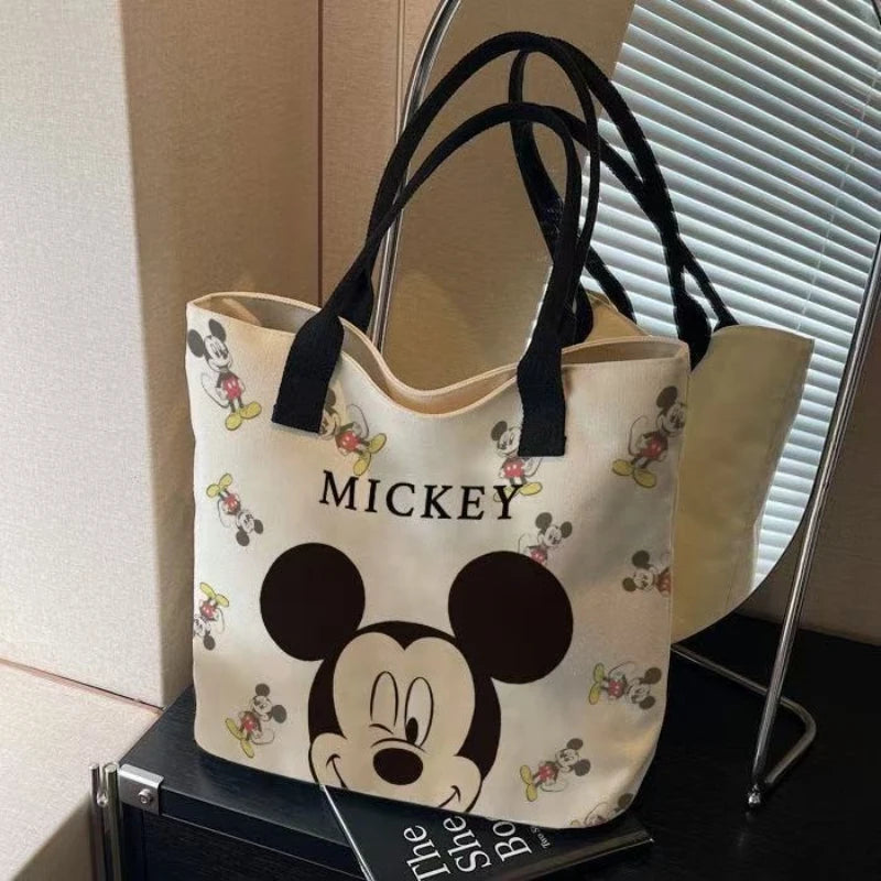 Mickey & Friends Canvas Tote Bag – Spacious, Stylish & Practical